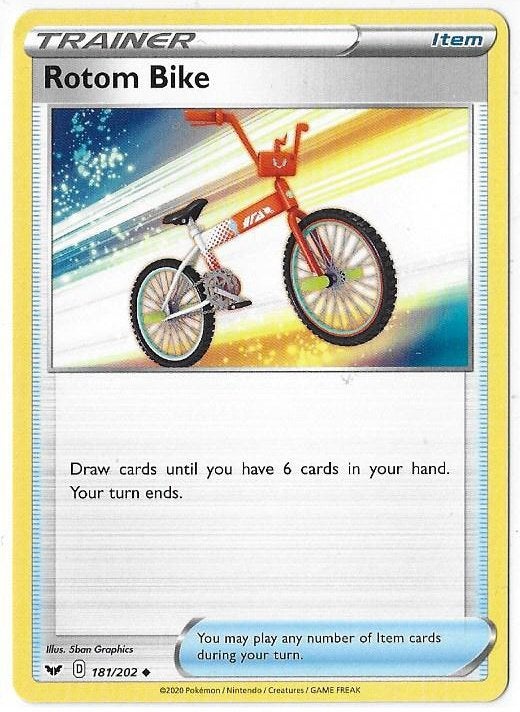 Sword & Shield,  Rotom Bike [uncommon] 181/202, Verzenden, Nieuw, Losse kaart