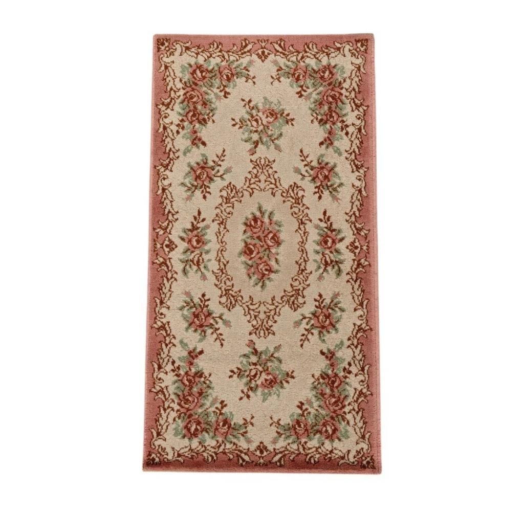 Vintage oosters wol vloerkleed floral romance 60x115cm