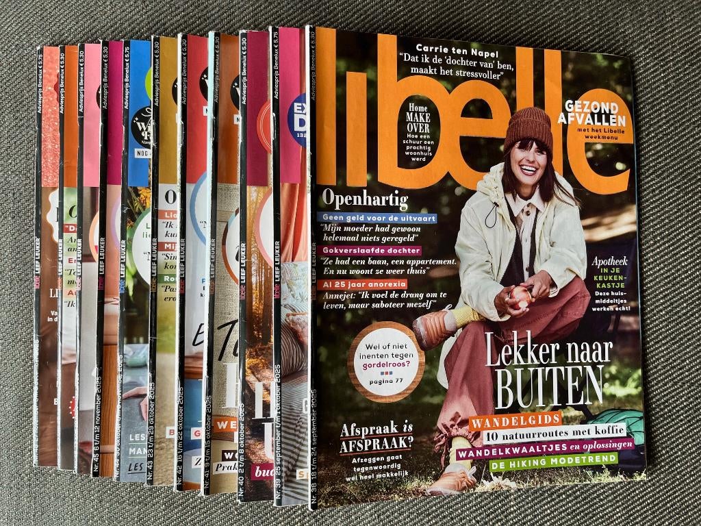 Tijdschriften LIBELLE - 11 x (2025 nr. 38 t/m 48), Ophalen of Verzenden, Zo goed als nieuw, Damesbladen