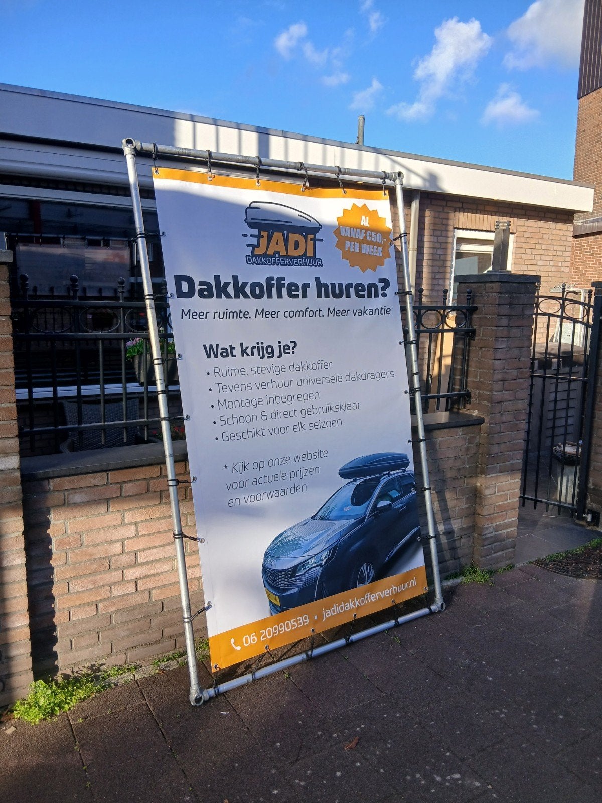 Dakkoffer en dakdragers te huur - Volendam/Purmerend, Ophalen of Verzenden, Gebruikt