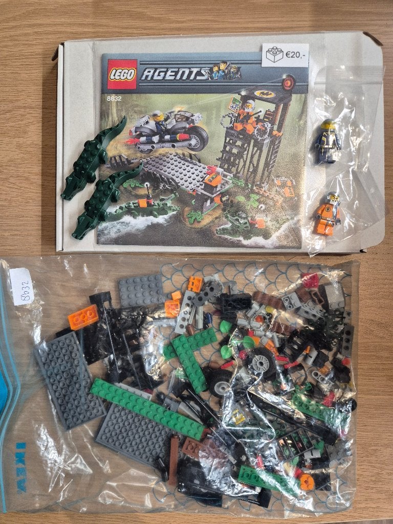 LEGO Agents 8632 Swamp Raid - los in zak, Kinderen en Baby's, Speelgoed | Duplo en Lego, Gebruikt, Overige thema's, Lego, Ophalen of Verzenden