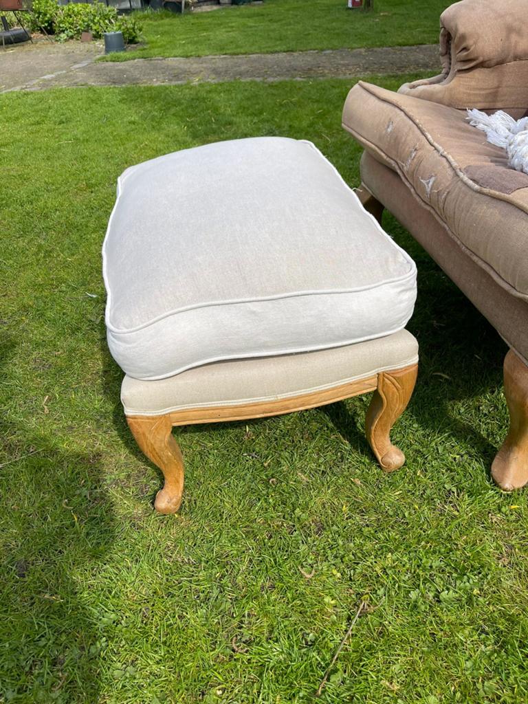 Hocker poef kruk, Ophalen, Gebruikt, Rond, 50 tot 75 cm