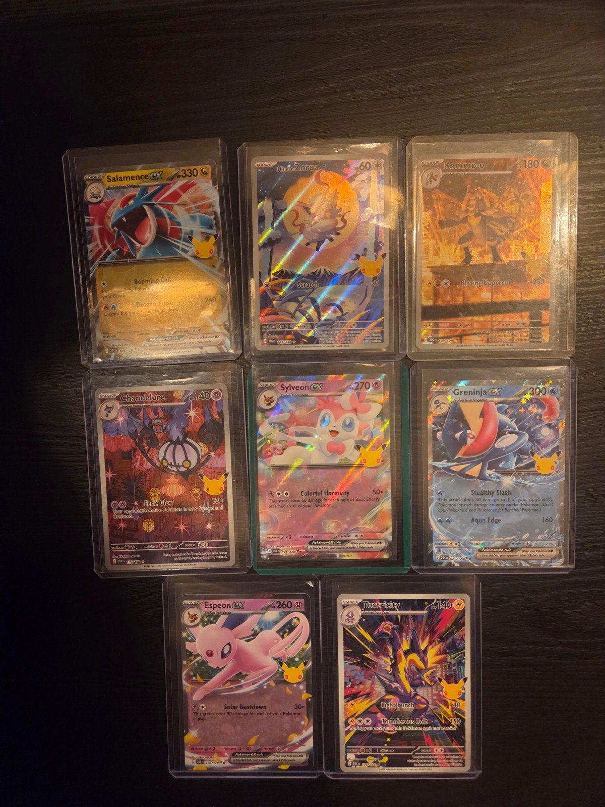 Pokémon 30th Celebrations Kaarten Collectie (8 kaarten), Hobby en Vrije tijd, Ophalen of Verzenden, Zo goed als nieuw, Meerdere kaarten