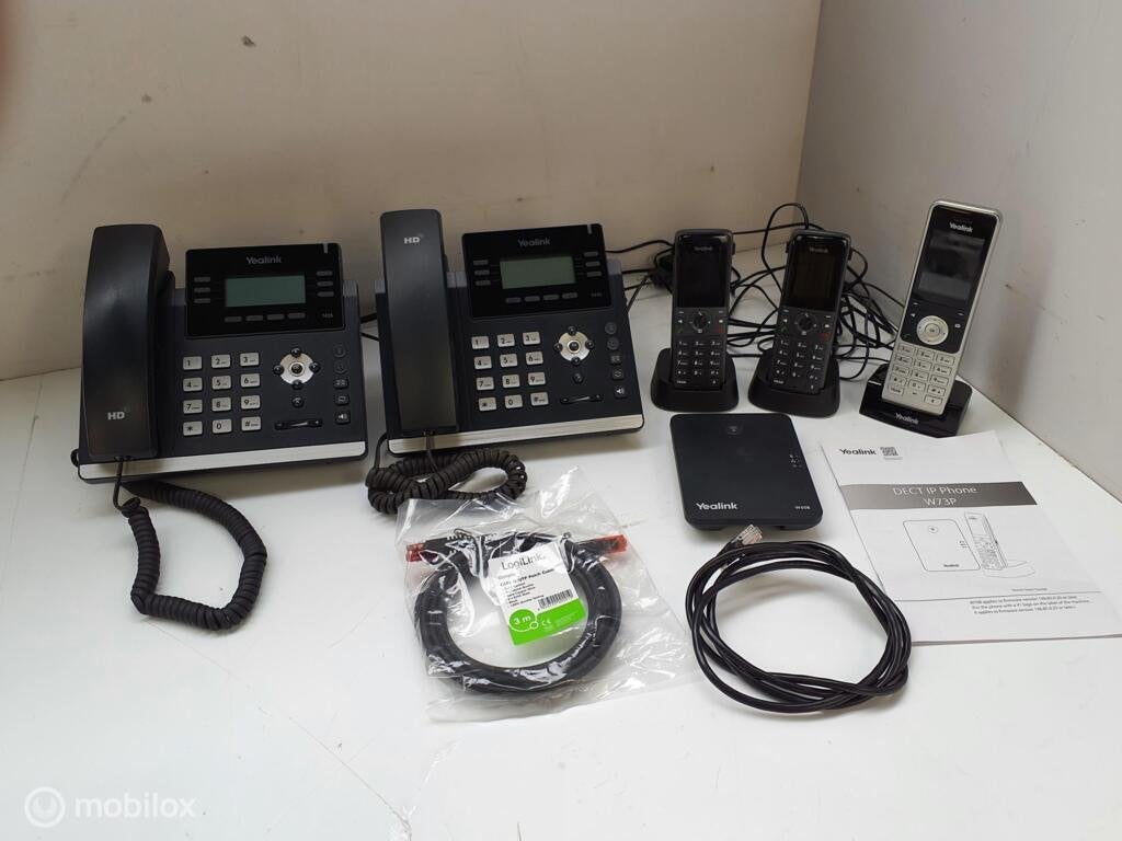 Yealink DECT Start Set met oa basisstation W60B, Gebruikt