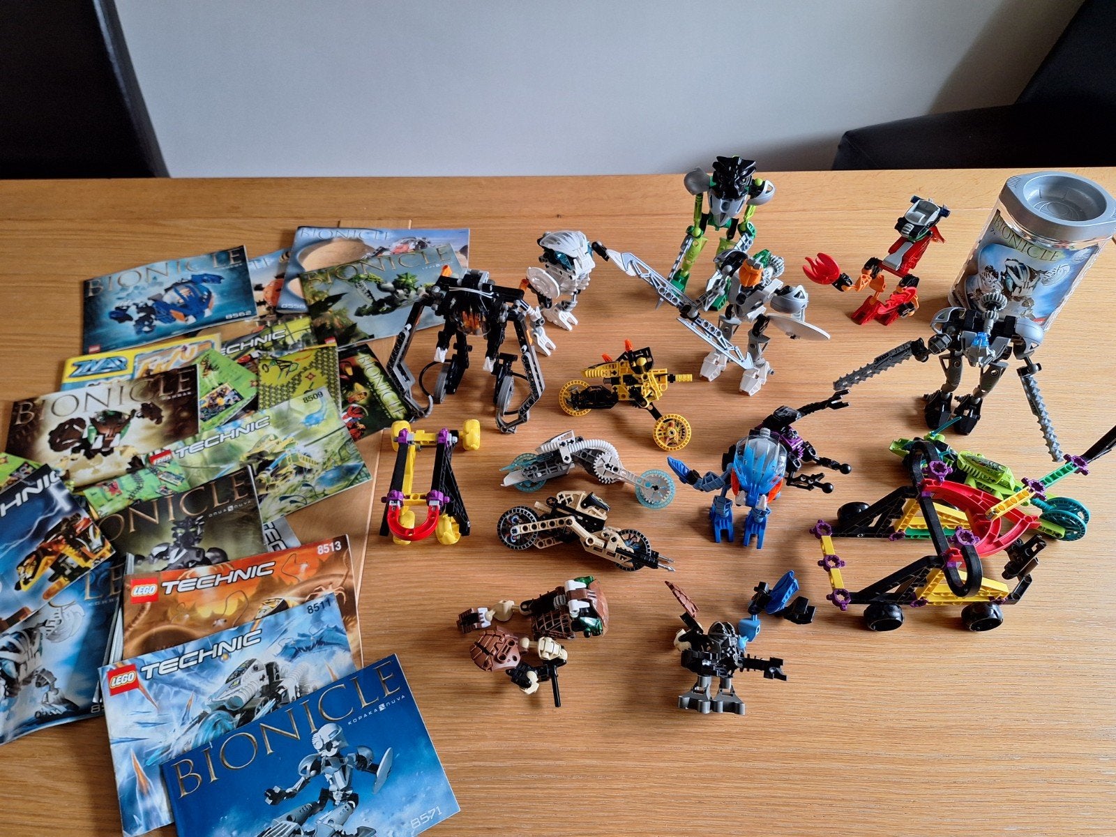 Lego Bionicle en Technic sets met instructies, Gebruikt, Bionicle, Lego, Inclusief instructies