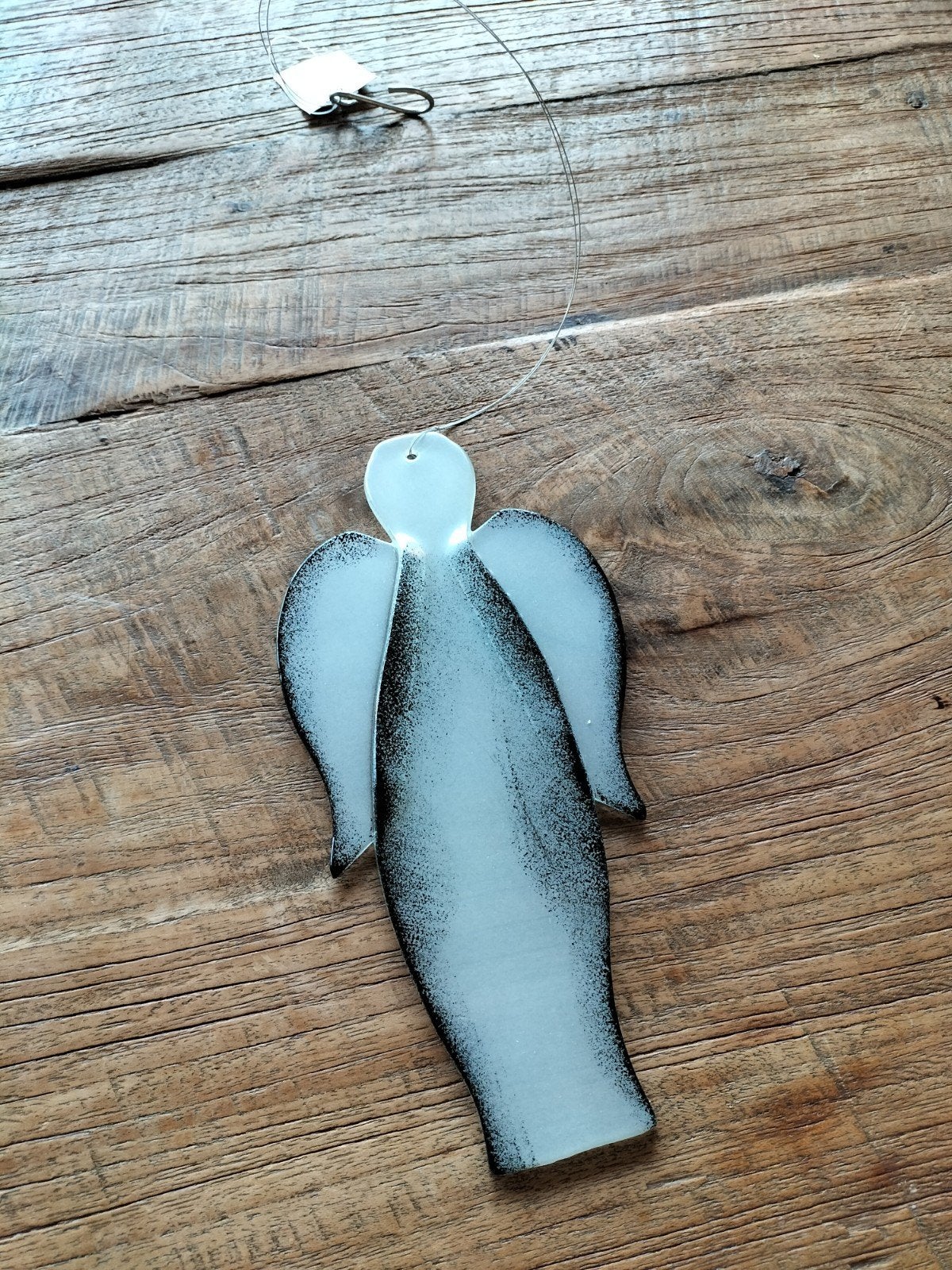Glazen engel hanger - Decoratie, Blauw, Overige stijlen, Ophalen of Verzenden, Zo goed als nieuw