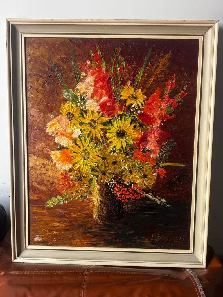 Wim Meijer olieverfschilderij, Antiek en Kunst, Kunst | Schilderijen | Klassiek, Ophalen of Verzenden