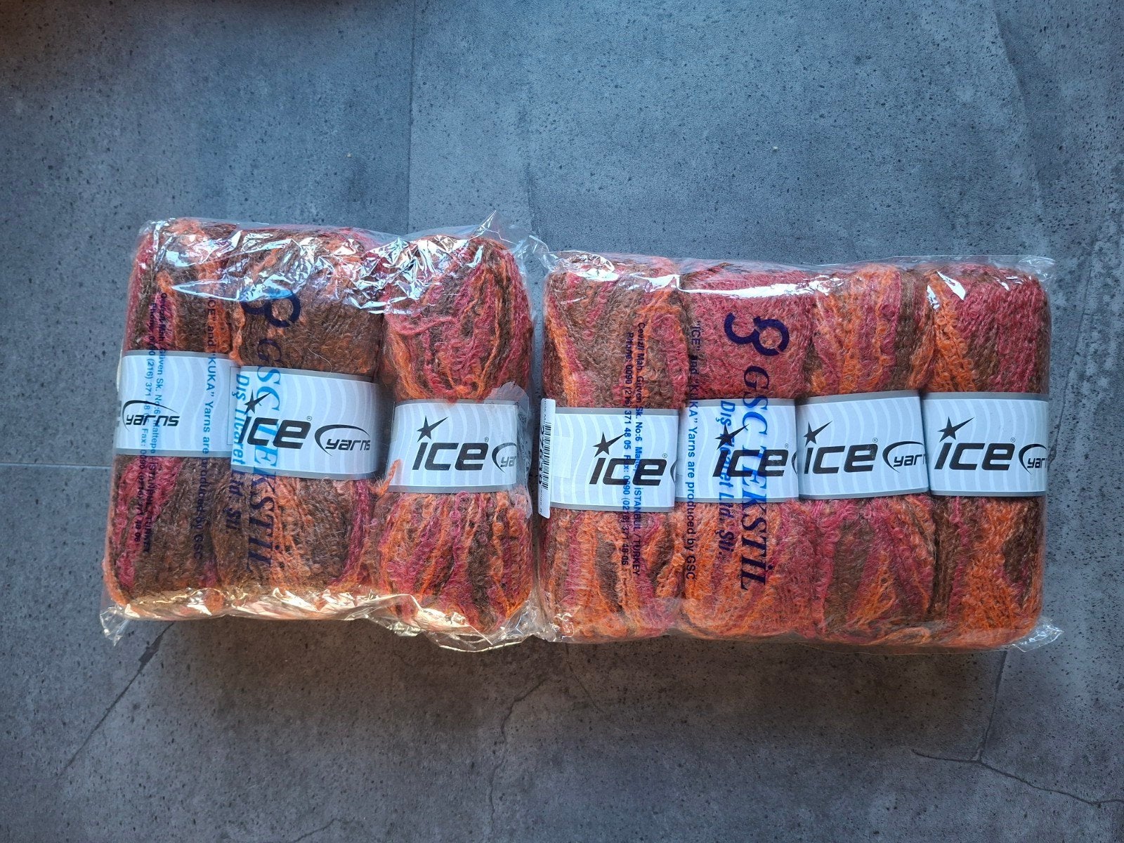 NIEUW! 7 bollen wol, merk Ice Yarn, 50% mohair en 50% acryl., Ophalen of Verzenden
