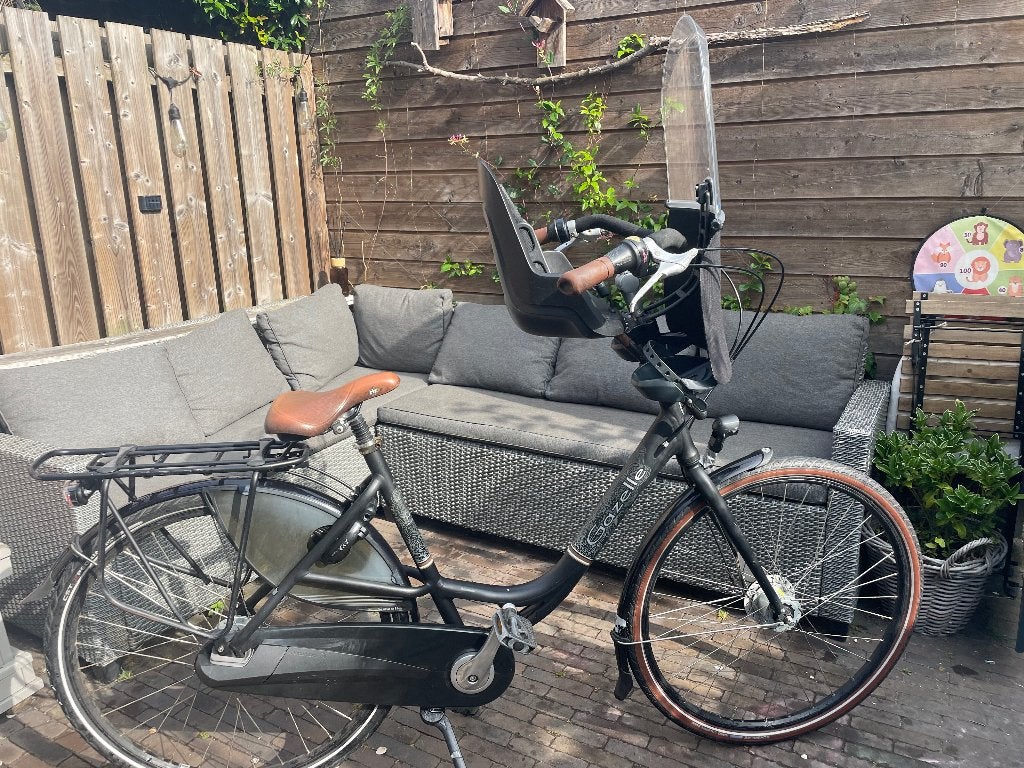 Gazelle Bloom C7 Moederfiets met Kinderzitje, Fietsen en Brommers, Fietsen | Dames | Moederfietsen, Ophalen, 2 zitjes, Gebruikt