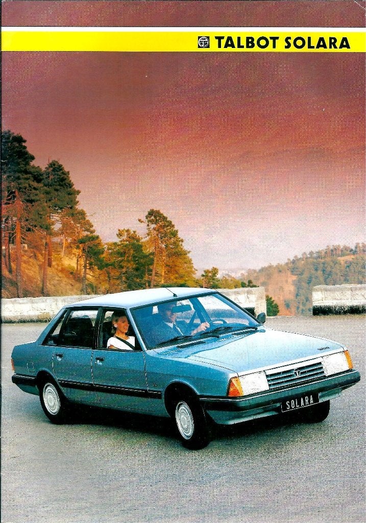 Folder Talbot Solara 1985, Ophalen of Verzenden, Gelezen, Overige merken