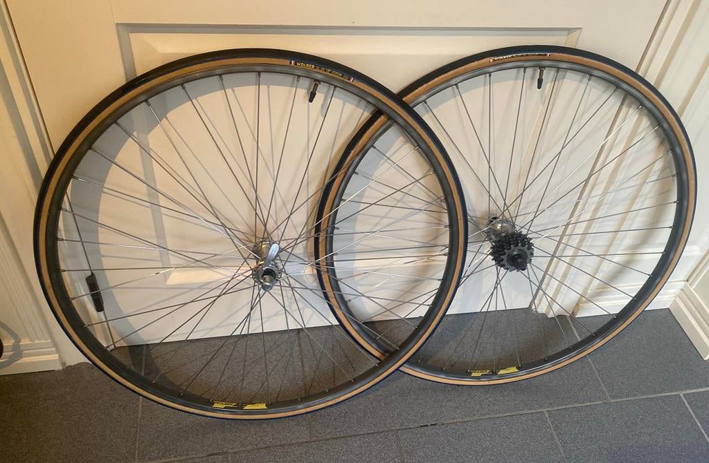 Racefiets wielset shimano wolber vintage, Fietsen en Brommers, Fietsonderdelen, Ophalen of Verzenden, Zo goed als nieuw, Racefiets