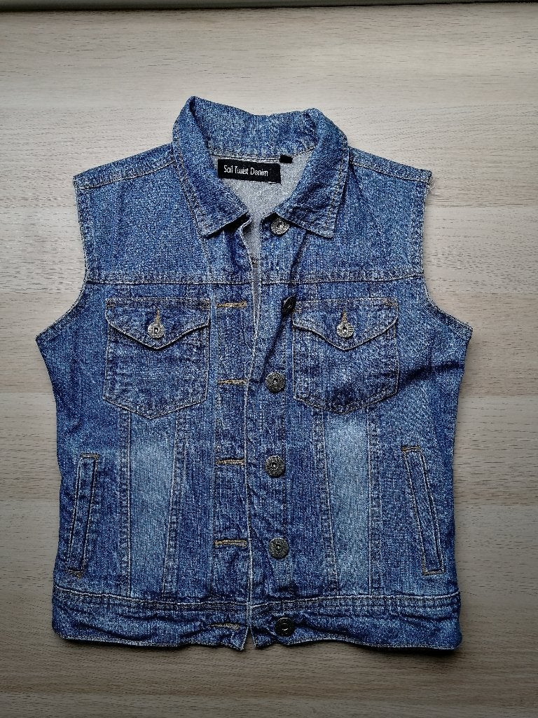 Gilet - Maat 34 / 36 / XS / S - Sail Twist Denim, Sail Twist Denim, Zo goed als nieuw, Jasje, Maat 34 (XS) of kleiner