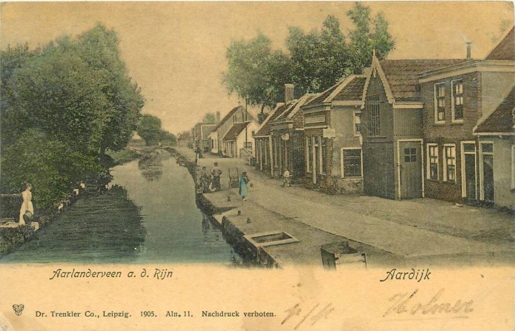 388-206-043 Aarlanderveen Aardijk, Verzenden, Voor 1920, Zuid-Holland