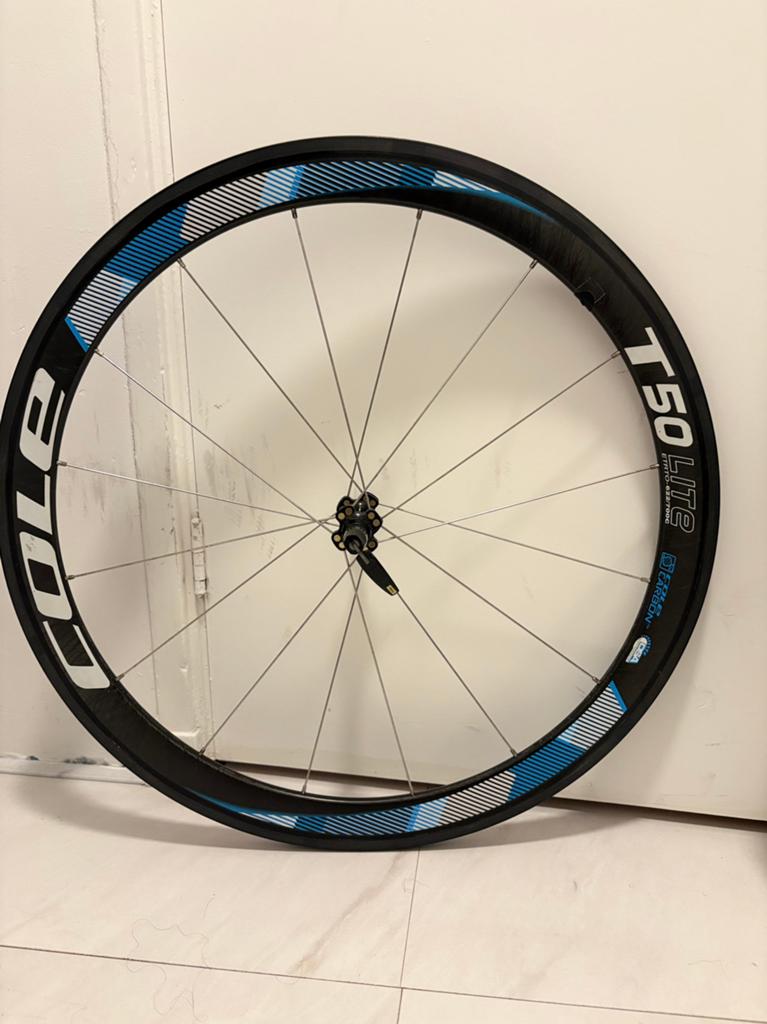 Cole T50 Lite Carbon Wiel - Racefiets Wiel, Fietsen en Brommers, Fietsonderdelen, Gebruikt, Racefiets, Carbon, Ophalen