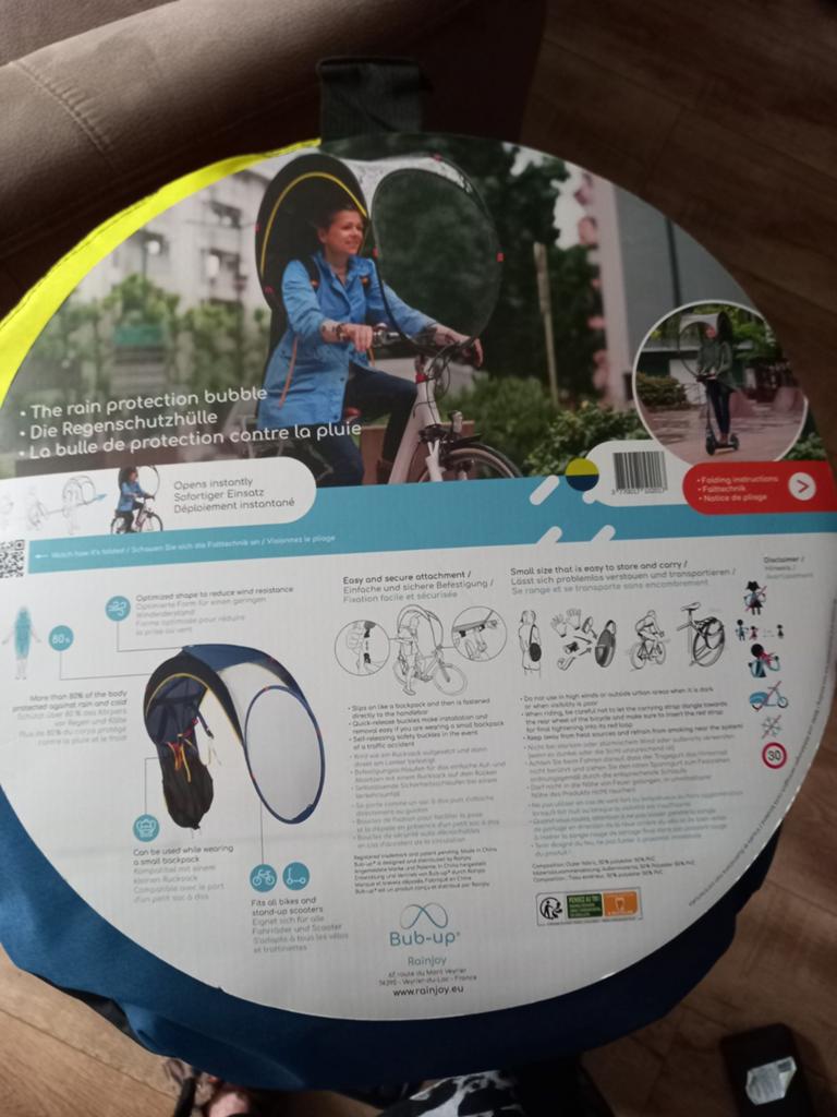Regenoverkapping voor fiets /scootmobiel, Ophalen, Zo goed als nieuw