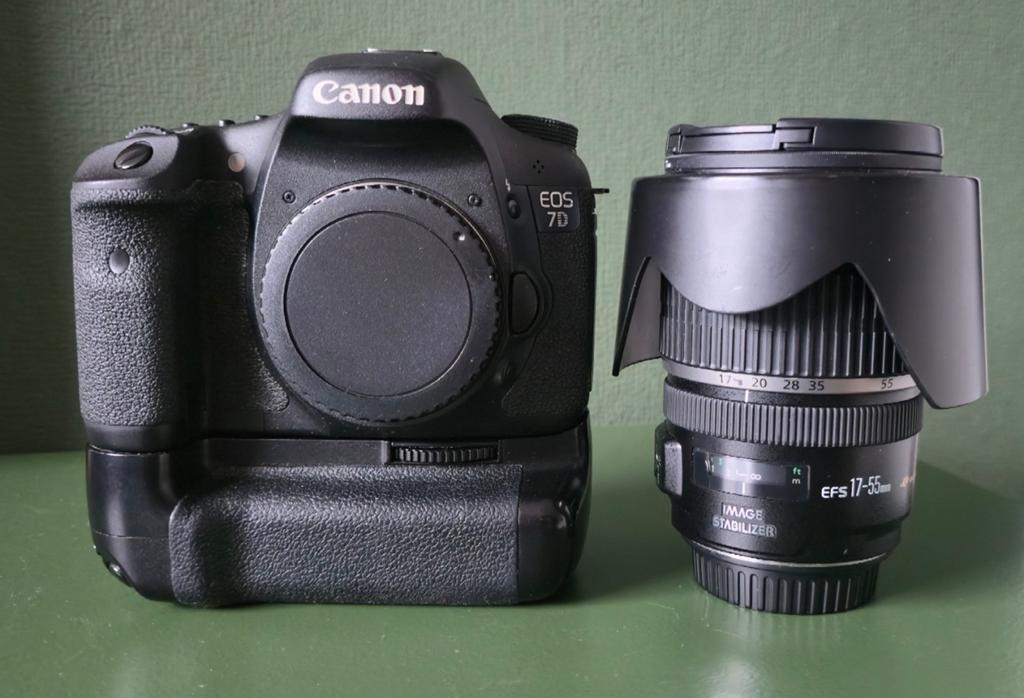 Canon EOS 7D Spiegelreflexcamera met EF-S 17-55mm lens, Gebruikt, Spiegelreflex, Canon, Ophalen of Verzenden