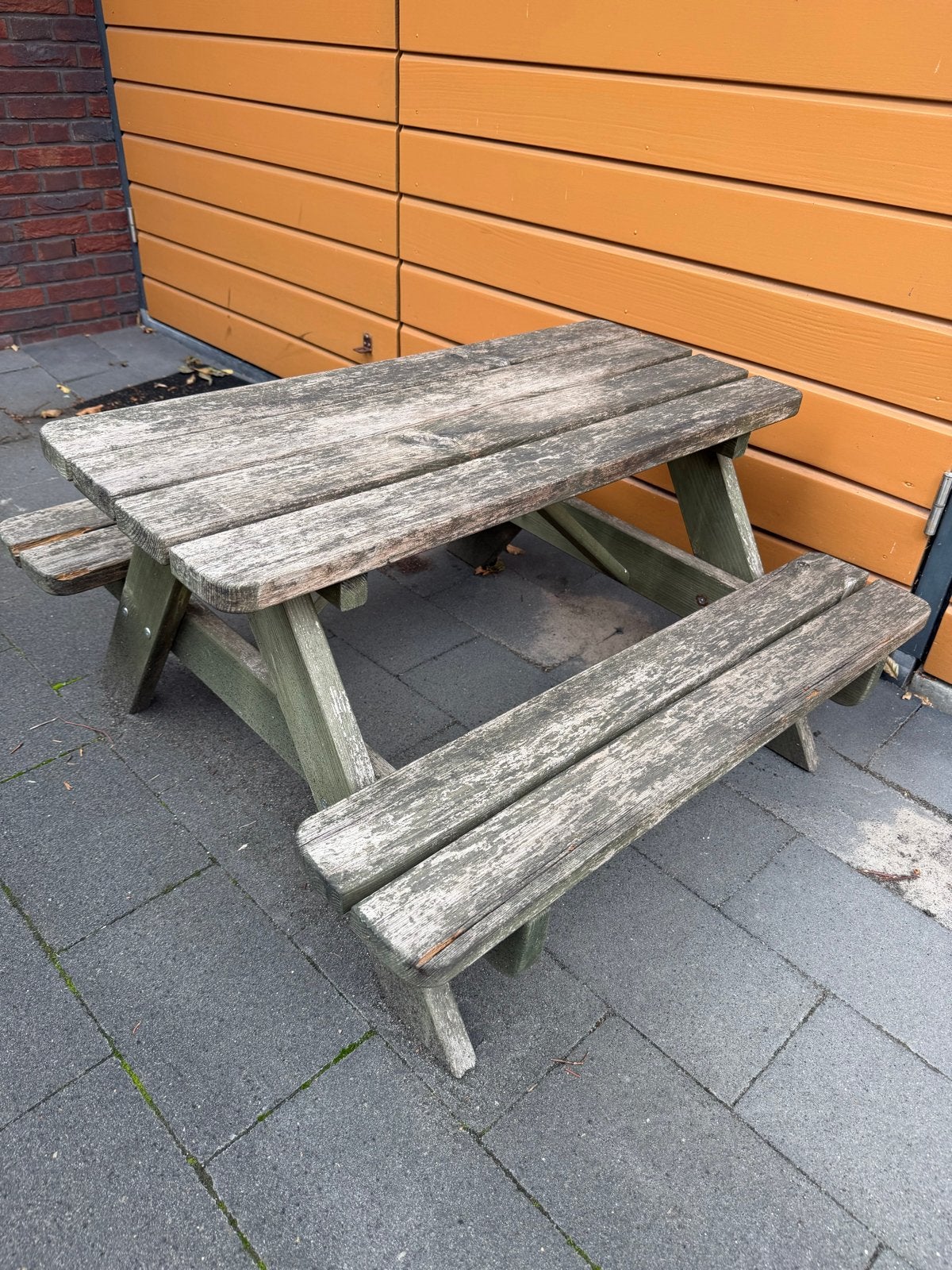 Houten picknicktafel voor kinderen - Gebruikt, Tuin en Terras, Gebruikt, Rechthoekig, Hout, Ophalen