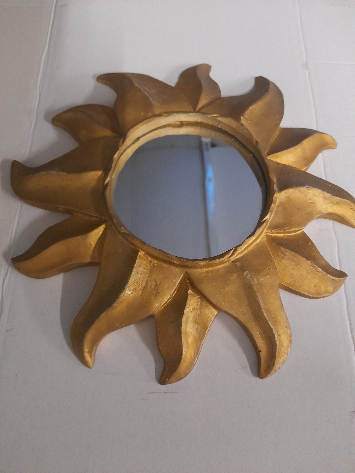 zon spiegel, Antiek en Kunst, Ophalen of Verzenden, Rond, Minder dan 50 cm