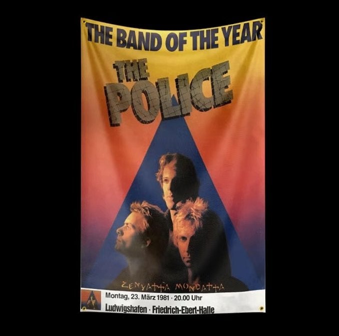Grote vlaggen The Police (150x90cm), Ophalen of Verzenden, Nieuw