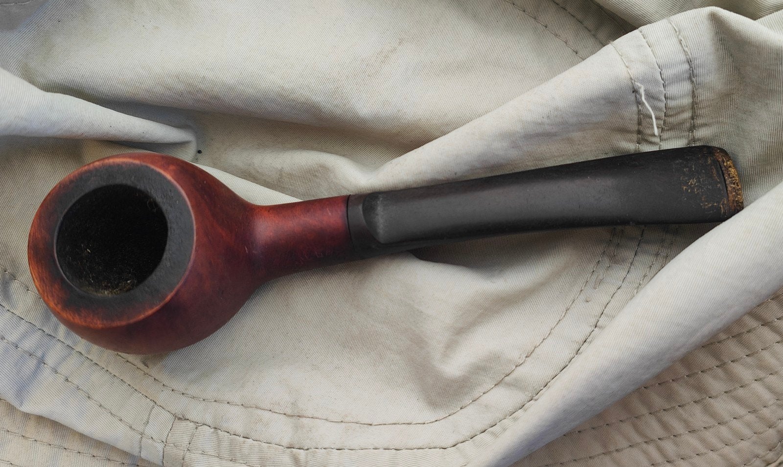 Vintage Real Briar Moro tabakspijp, Verzamelen, Ophalen of Verzenden, Gebruikt, (Water)pijp