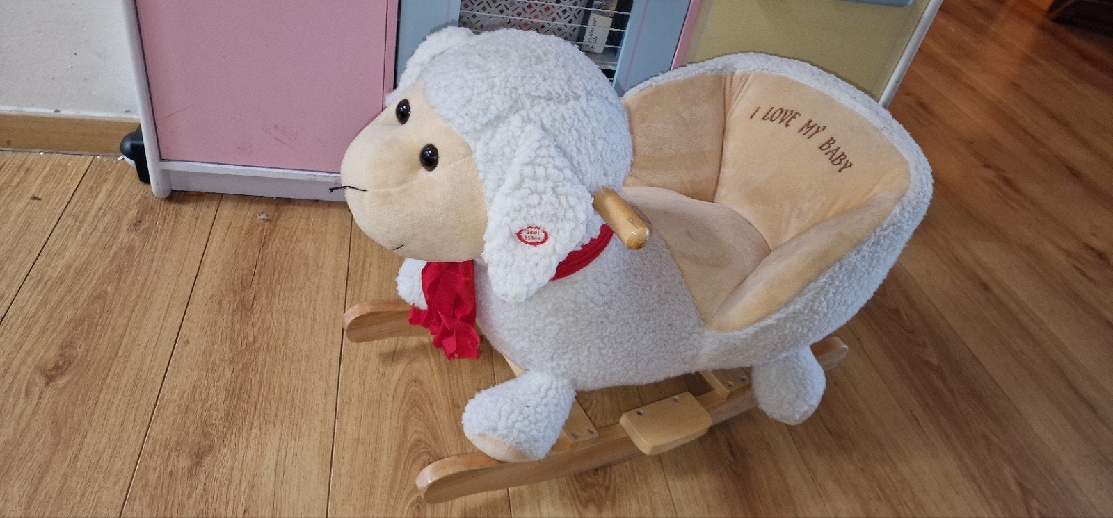 Schattig schaap hobbelpaard met geluid voor baby's, Ophalen, Gebruikt, Overige typen, Met geluid