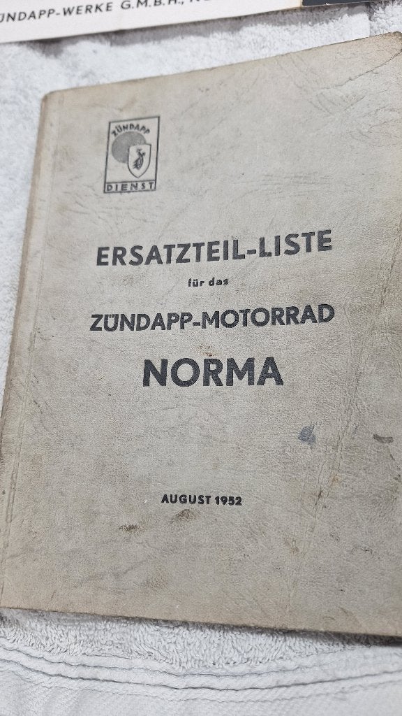 Documentatie Zündapp Norma 1952/53, Motoren, Verzenden, Overige merken