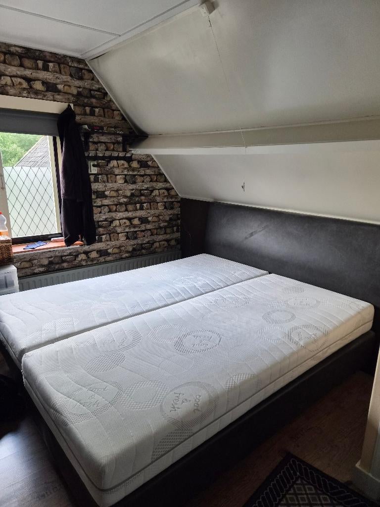 2 persoons bed, Ophalen, Overige materialen, Gebruikt, 210 cm