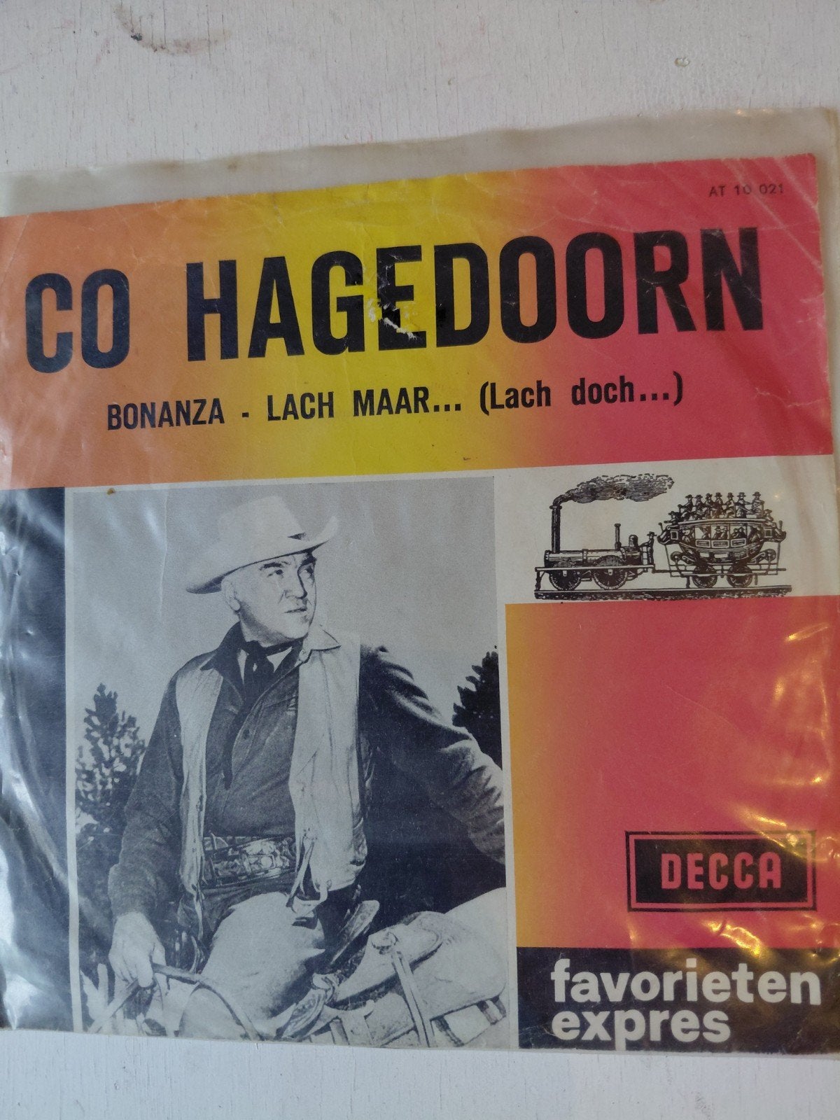 Co Hagedoorn - Bonanza / Lach Maar... (Lach doch...), Fotohoes, Ophalen of Verzenden, Gebruikt, 7 inch