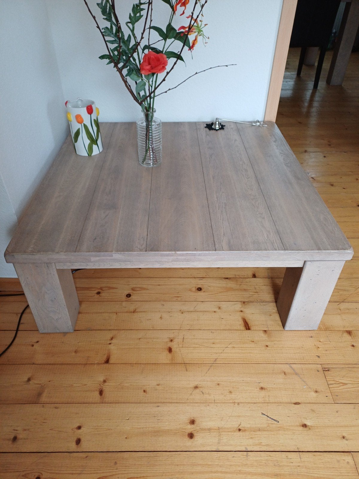 Robuuste houten salontafel - Landelijke stijl, Huis en Inrichting, Tafels | Salontafels, Ophalen
