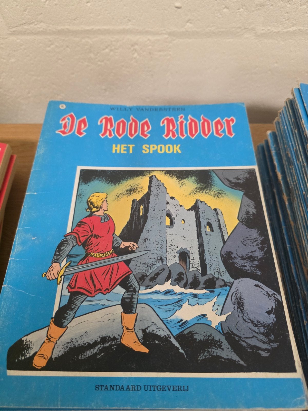 De Rode Ridder - Het Spook & De Ring van Merlijn, Meerdere stripboeken, Ophalen of Verzenden, Gelezen, Willy Vandersteen