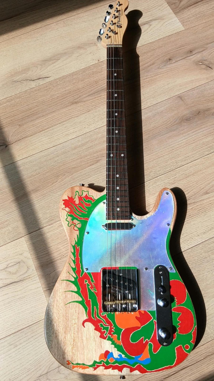 Jimmy Page Dragon Telecaster, Muziek en Instrumenten, Ophalen of Verzenden, Zo goed als nieuw, Solid body, Overige merken