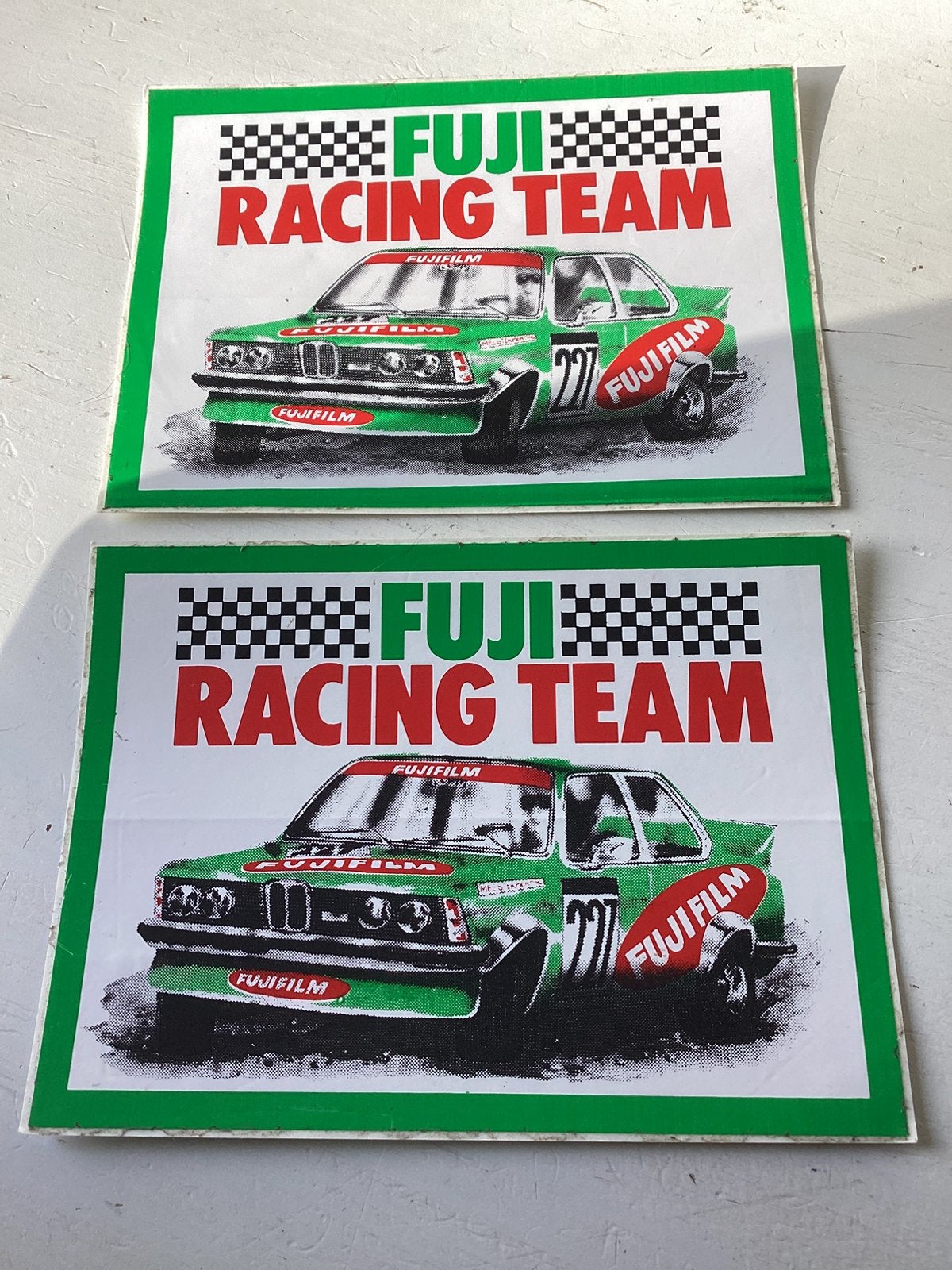 2 stickers Fuji Racing Team, Verzamelen, Verzenden, Zo goed als nieuw