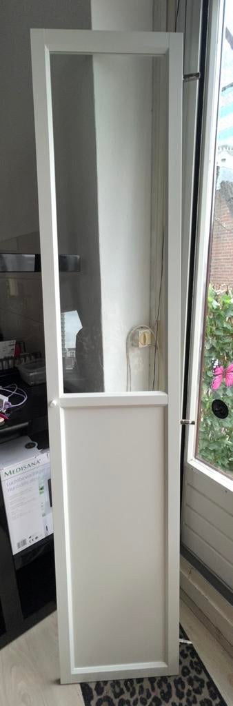 Oxberg deur voor billy boekenkast half glas wit, Huis en Inrichting, Kasten | Boekenkasten, Ophalen, 200 cm of meer, 50 tot 100 cm