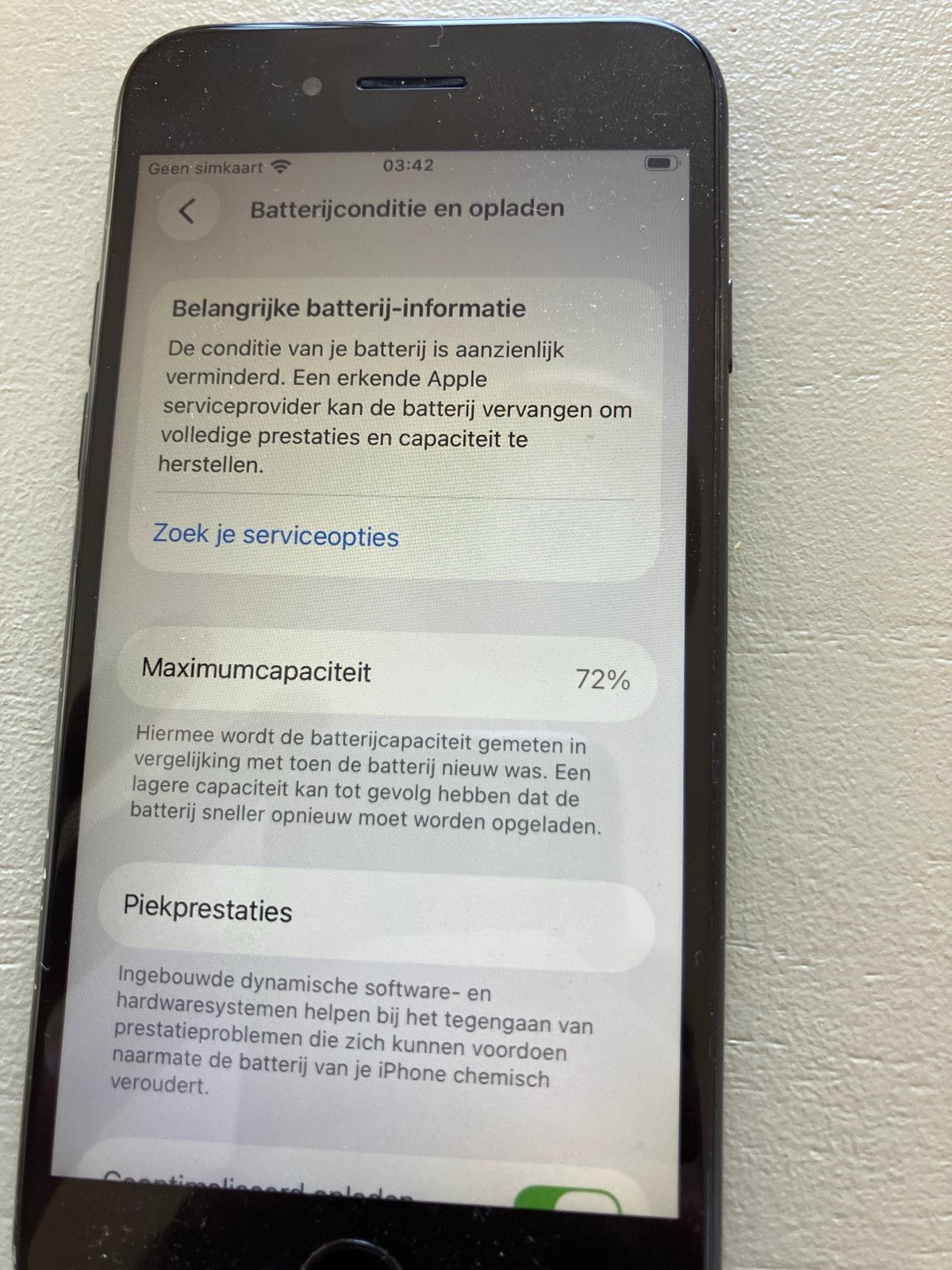 iPhone SE (2020) 128GB Zwart - Batterij 72%, Telecommunicatie, Mobiele telefoons | Apple iPhone, Ophalen, Zwart, Zonder simlock