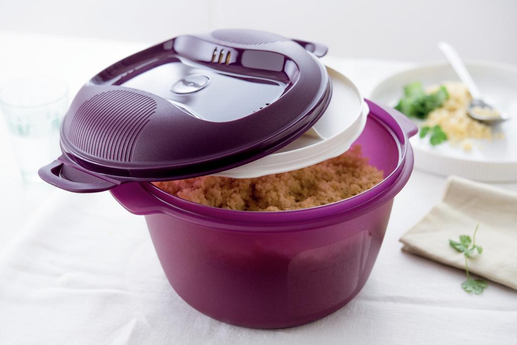 Tupperware Maxi Rijstmaker / Graankoker Nieuw, Huis en Inrichting, Keuken | Tupperware, Ophalen of Verzenden, Nieuw, Paars, Overige typen