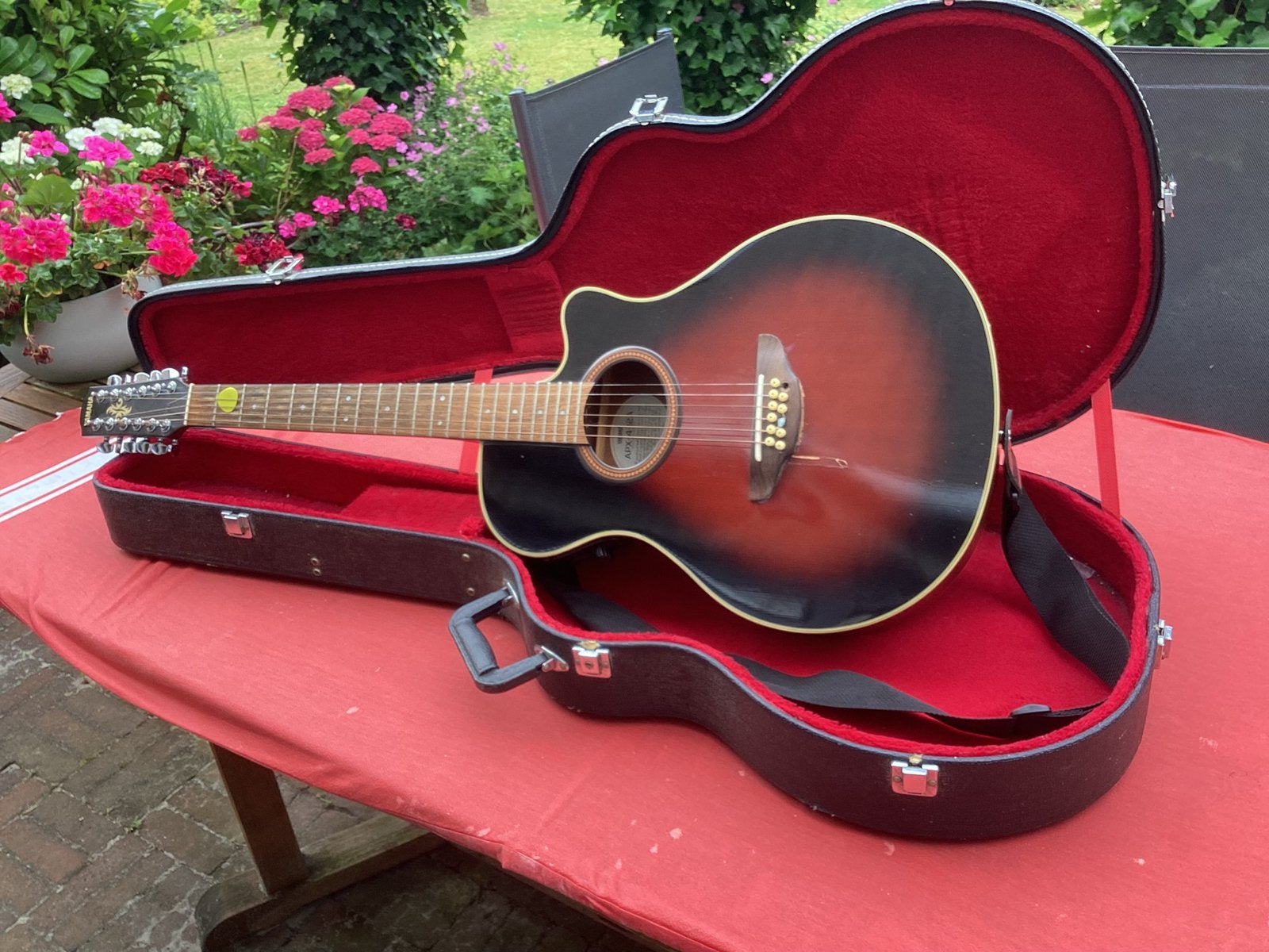 Yamaha  APX  4 12A 12 snarige gitaar inclusief koffer, Ophalen, Gebruikt, Western- of Steelstringgitaar, 12-snarig