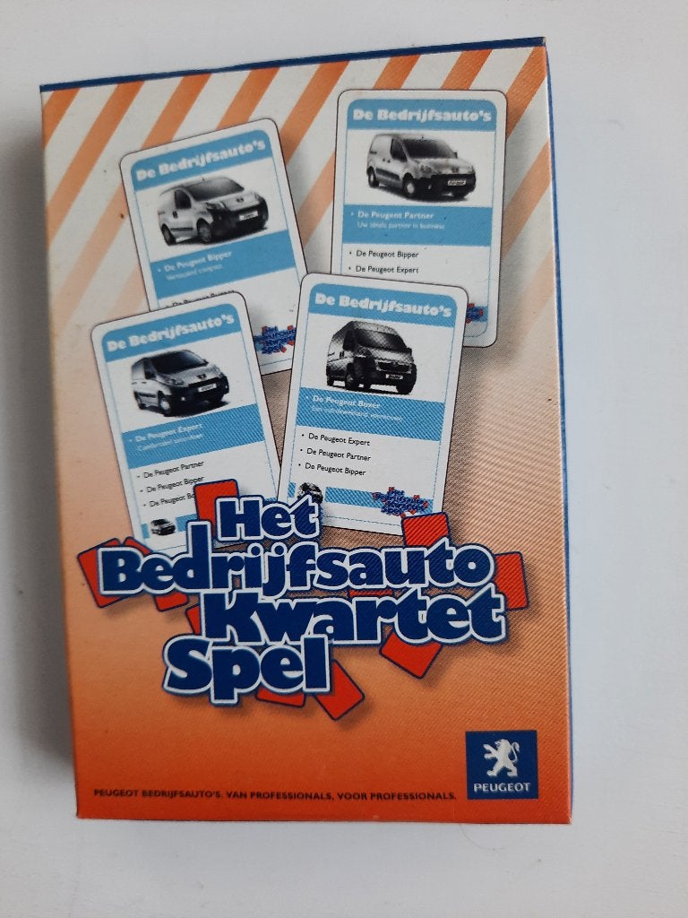 Peugeot - Het bedrijfsauto Kwartet Spel - Nieuw -, Verzamelen, Ophalen of Verzenden, Nieuw, Kwartet(ten)
