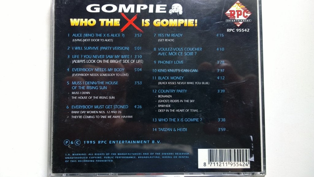 Gompie - Who The X Is Gompie!, Ophalen of Verzenden, Zo goed als nieuw, Pop, Album