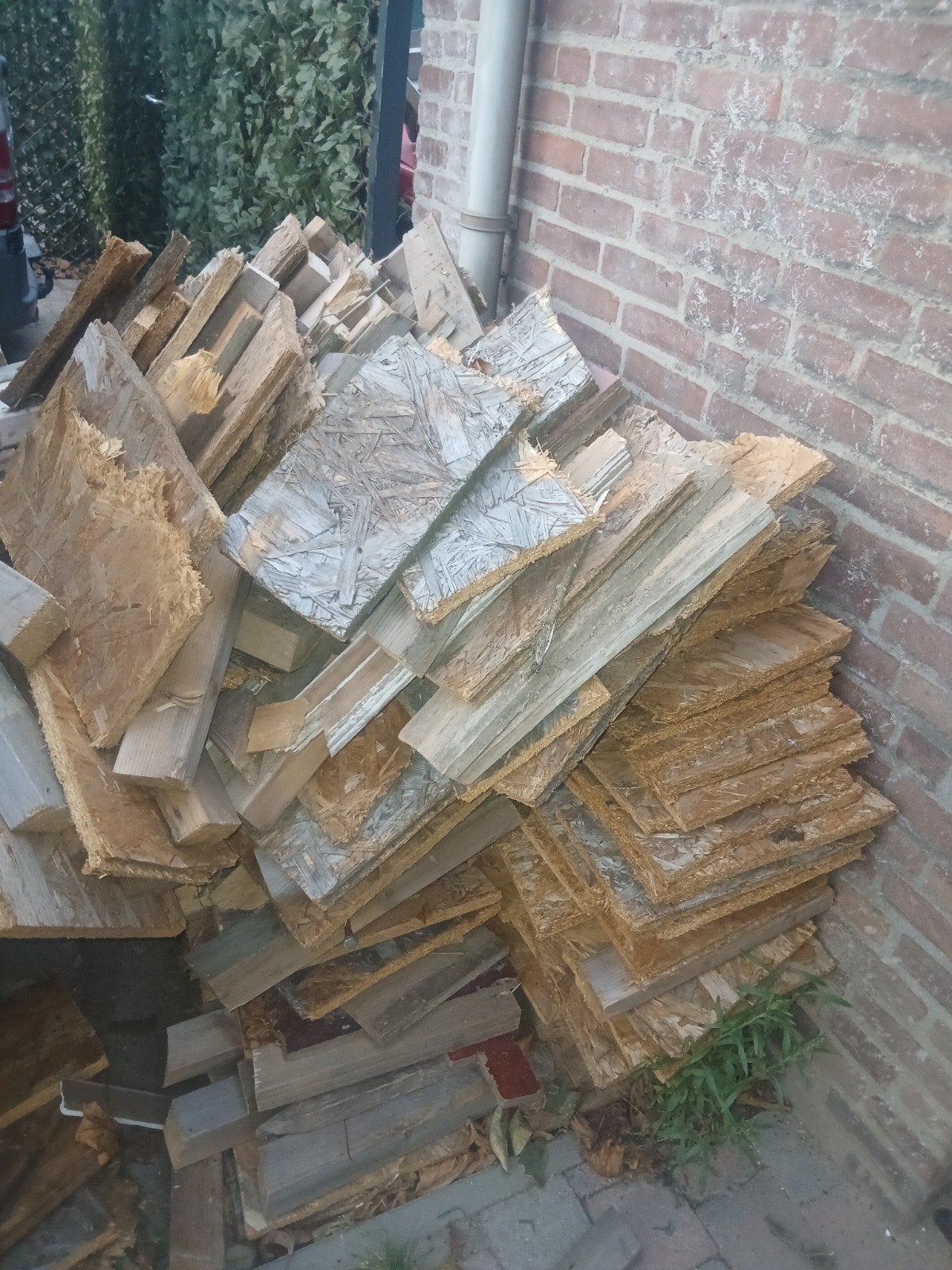 grote partij haardhout, Minder dan 3 m³, Ophalen