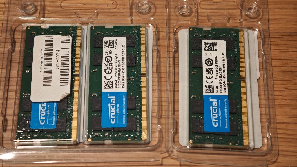 Laptop ram ddr4 32gb 3200mhz Processors, 32 GB, DDR4, Ophalen of Verzenden, Zo goed als nieuw
