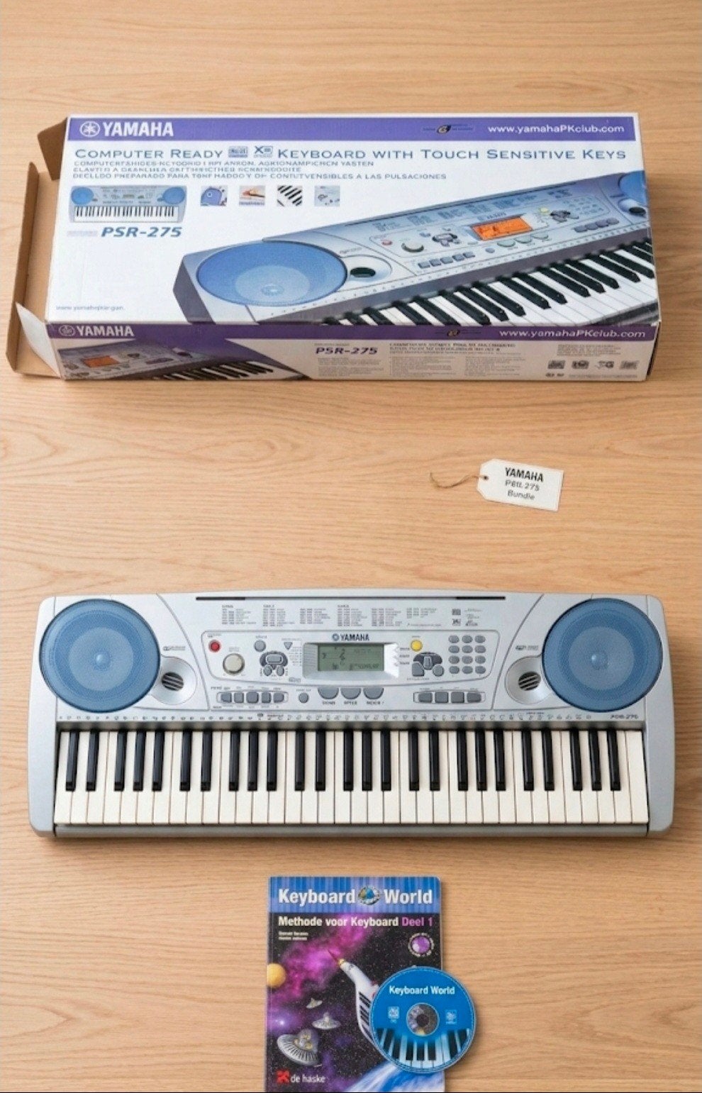 Yamaha PSR-275 Keyboard met aanslaggevoelige toetsen, Ophalen, Zo goed als nieuw, 61 toetsen, Yamaha