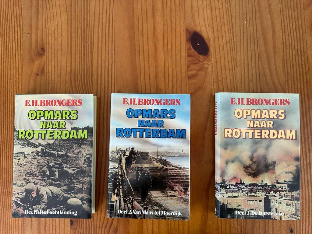 E.H. Brongers - Opmars naar Rotterdam (3 delen), Ophalen of Verzenden, 20e eeuw of later, Zo goed als nieuw