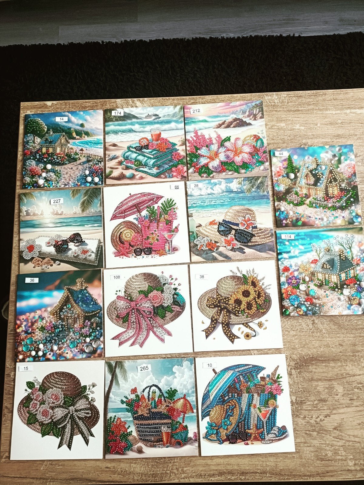 Mooie daimond painting kaarten strand, Hobby en Vrije tijd, Kaarten | Zelfgemaakt, Ophalen of Verzenden, Nieuw, Overige thema's