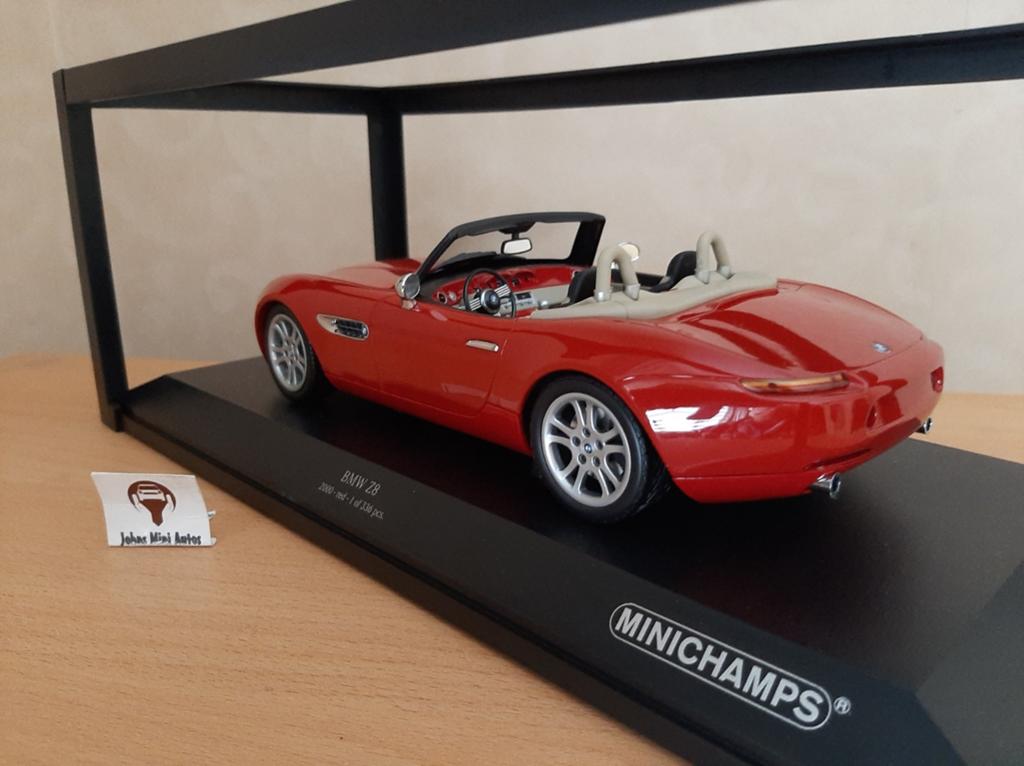 BMW Z8 Roadster uit 2000 in Rood van Minichamps 1:18, Hobby en Vrije tijd, Modelauto's | 1:18, Minichamps, Auto, Nieuw, Ophalen of Verzenden