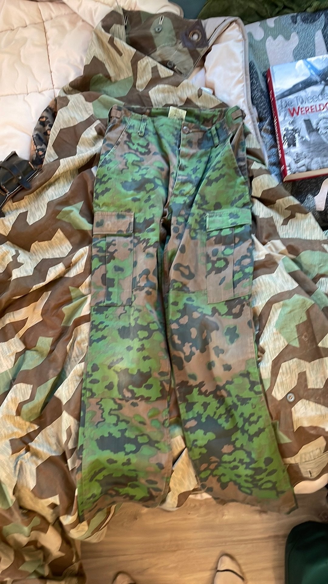 Duitse oakleaf (eichentarn) broek mil tec, Ophalen of Verzenden, Landmacht, Duitsland, Kleding of Schoenen