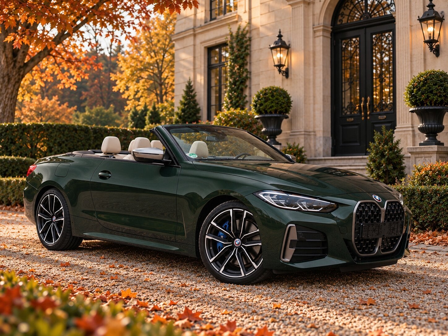 BMW 4 Serie Cabrio M440i xDrive l Trekhaak l Head-Up l Drivi, Auto's, Gebruikt, Beige, 4-Serie, 4 stoelen