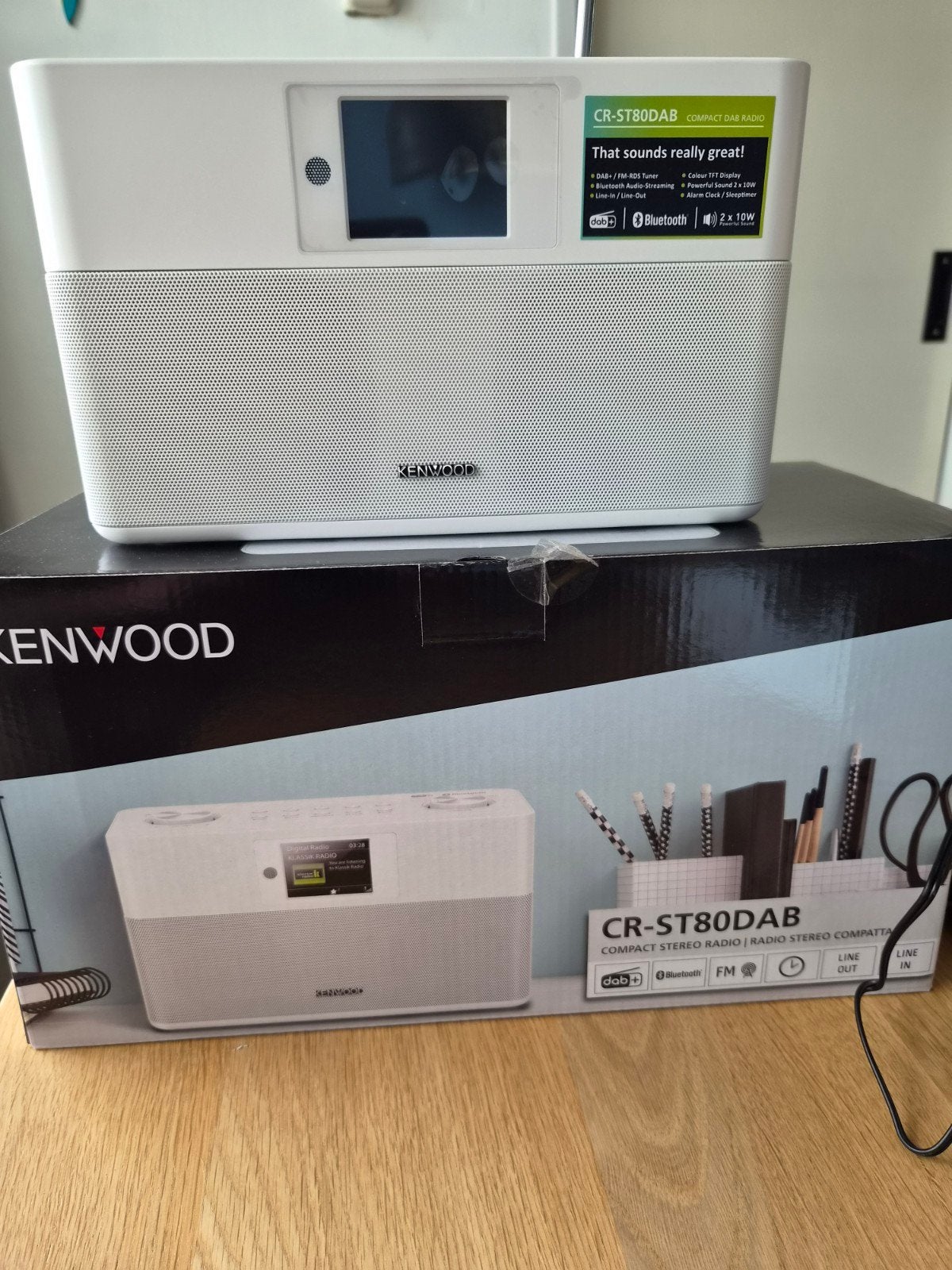 te koop kenwood CR ST80DAB radiozo goed als nieuw, Ophalen, Zo goed als nieuw, Radio