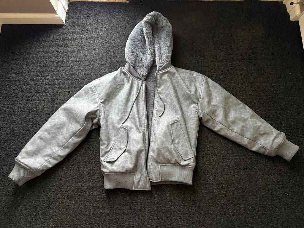 Zara omkeerbaar jack met capuchon - grijs, Kleding | Dames, Jassen | Winter, Ophalen of Verzenden, Zo goed als nieuw, Maat 38/40 (M)