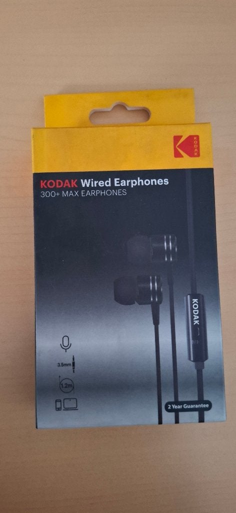 Kodak 300+ Max Wired Earphones - Met Microfoon (Nieuw), Audio, Tv en Foto, Overige merken, Overige typen, Onbekend, Nieuw