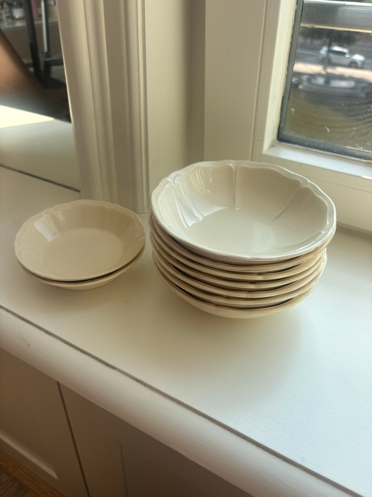 Wedgwood Queen's Plain schaaltjes - 9 stuks, Ophalen